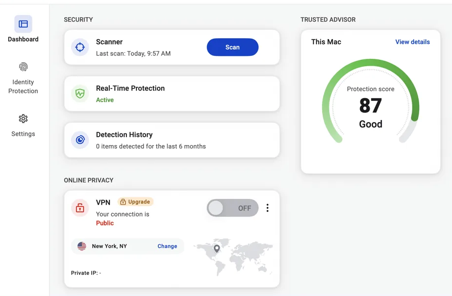 Malwarebytes for Mac ready to scan a Mac for malware